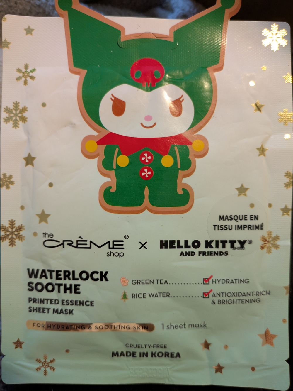 The Crème Shop Sanrio Hello Kitty and Friends Kuromi Waterlock Mask